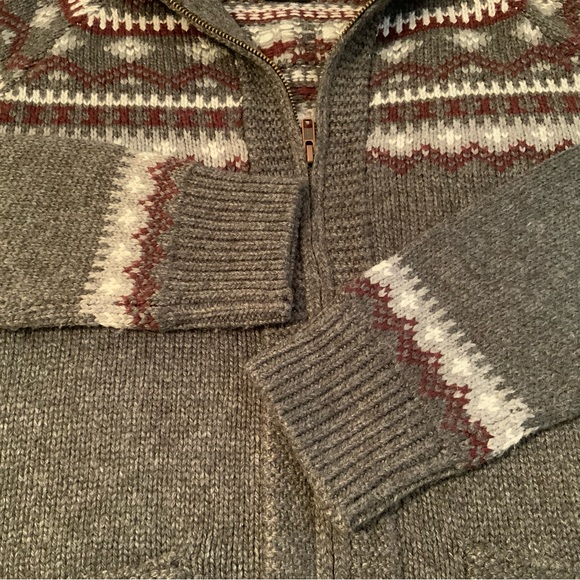 Far West Southwestern Sweaters Cardigan Wool Blend Grey Size S - Picture 4 of 8